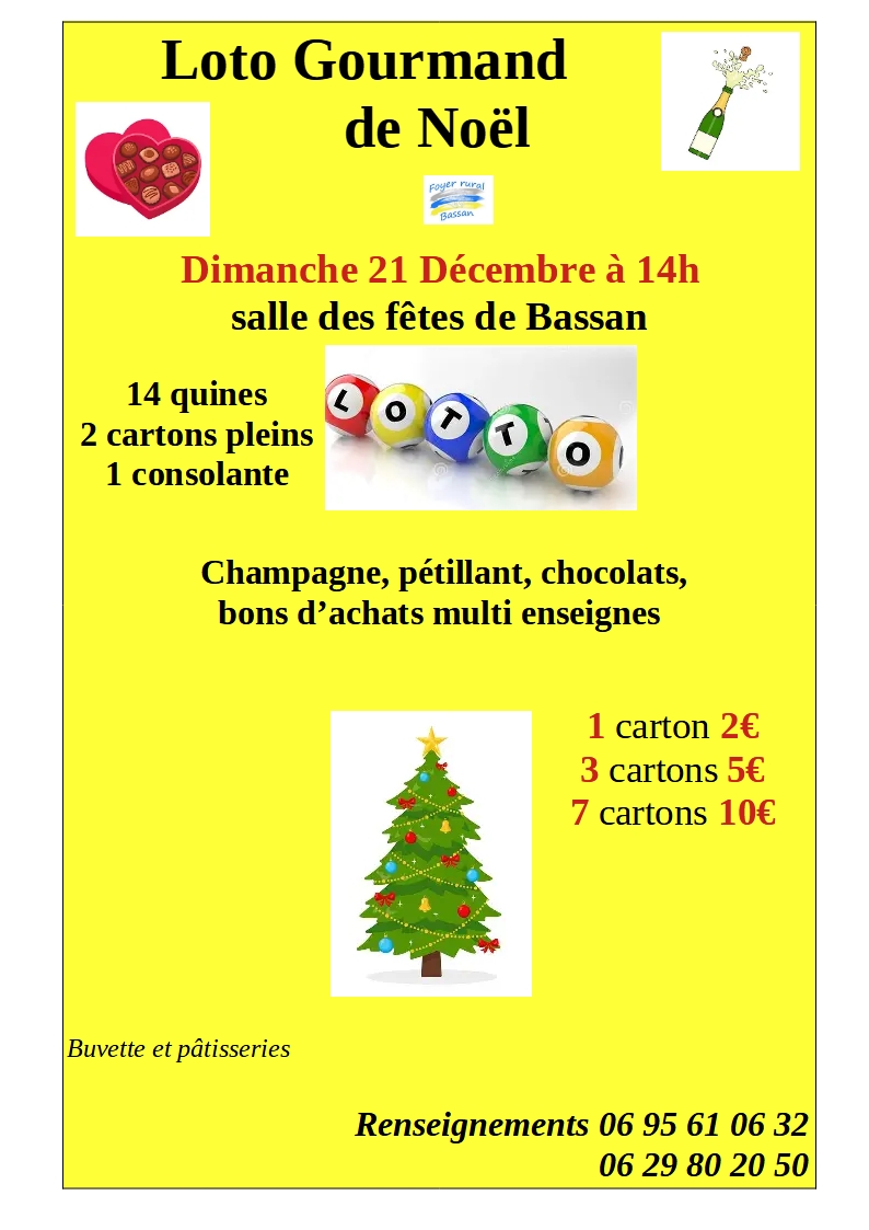 LOTO GOURMAND DE NOËL