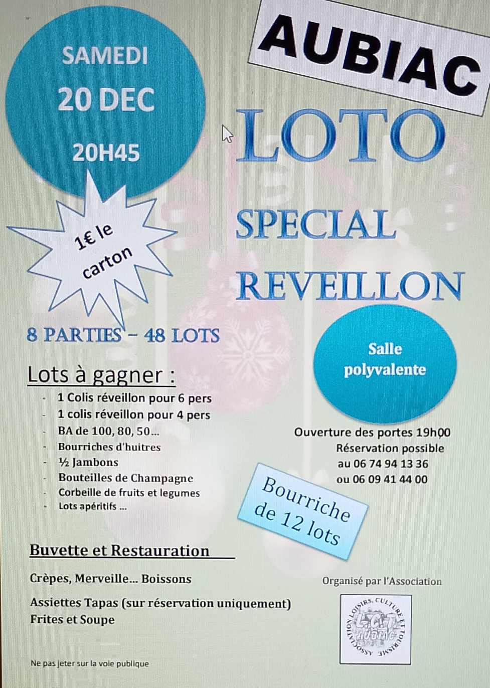 Loto spécial Réveillon