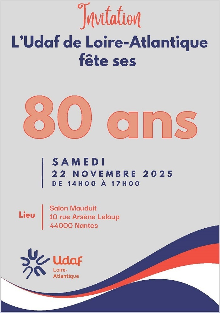 L’Udaf de Loire-Atlantique fête ses 80 ans ! Salon Mauduit