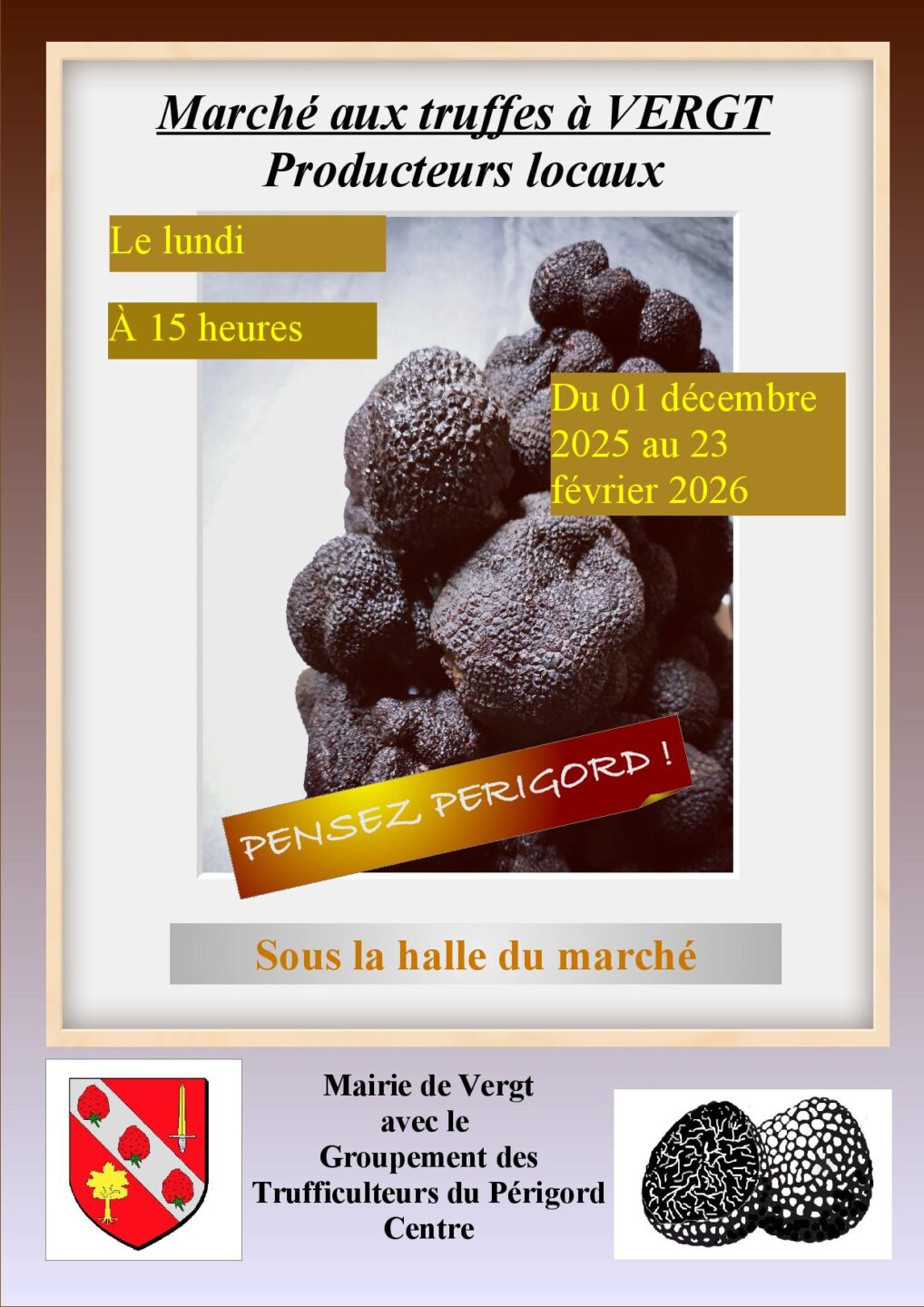 Marché contrôlé aux truffes-VERGT