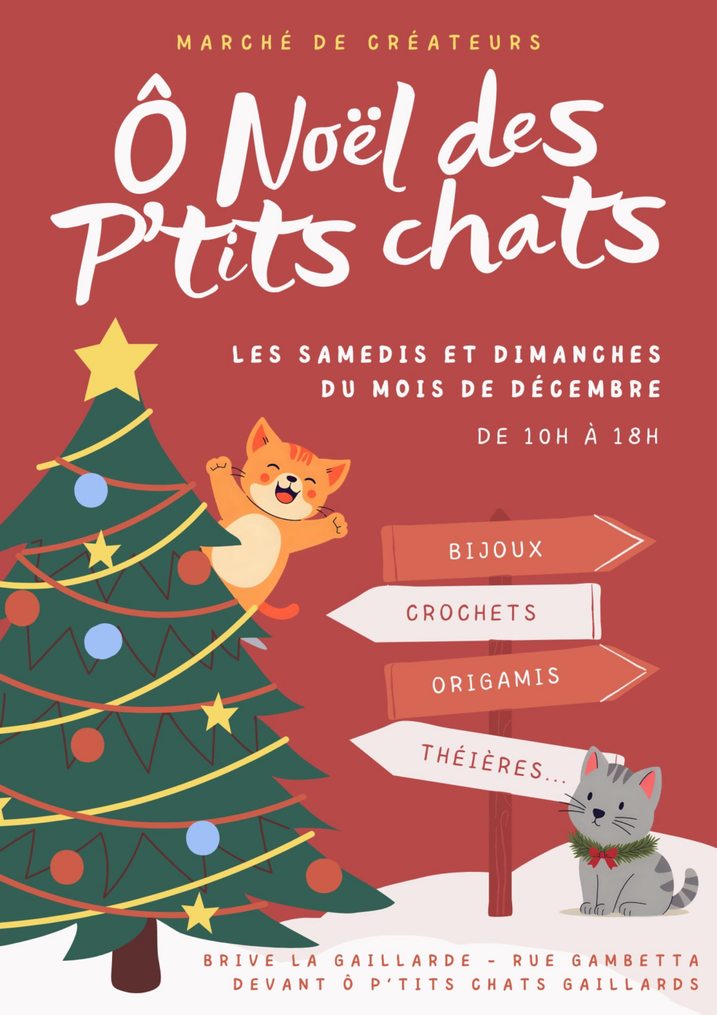 Marché de créateurs (Ô p'tits chats gaillards)