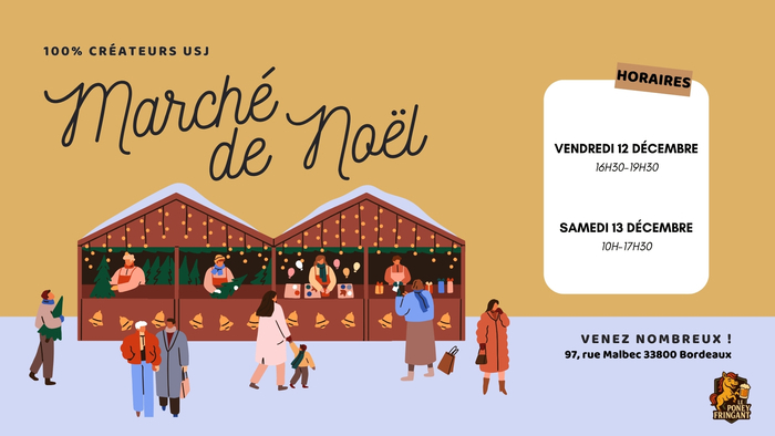Marché de Noël à l'Union Saint-Jean x Poney Fringant Union Saint-Jean Bordeaux