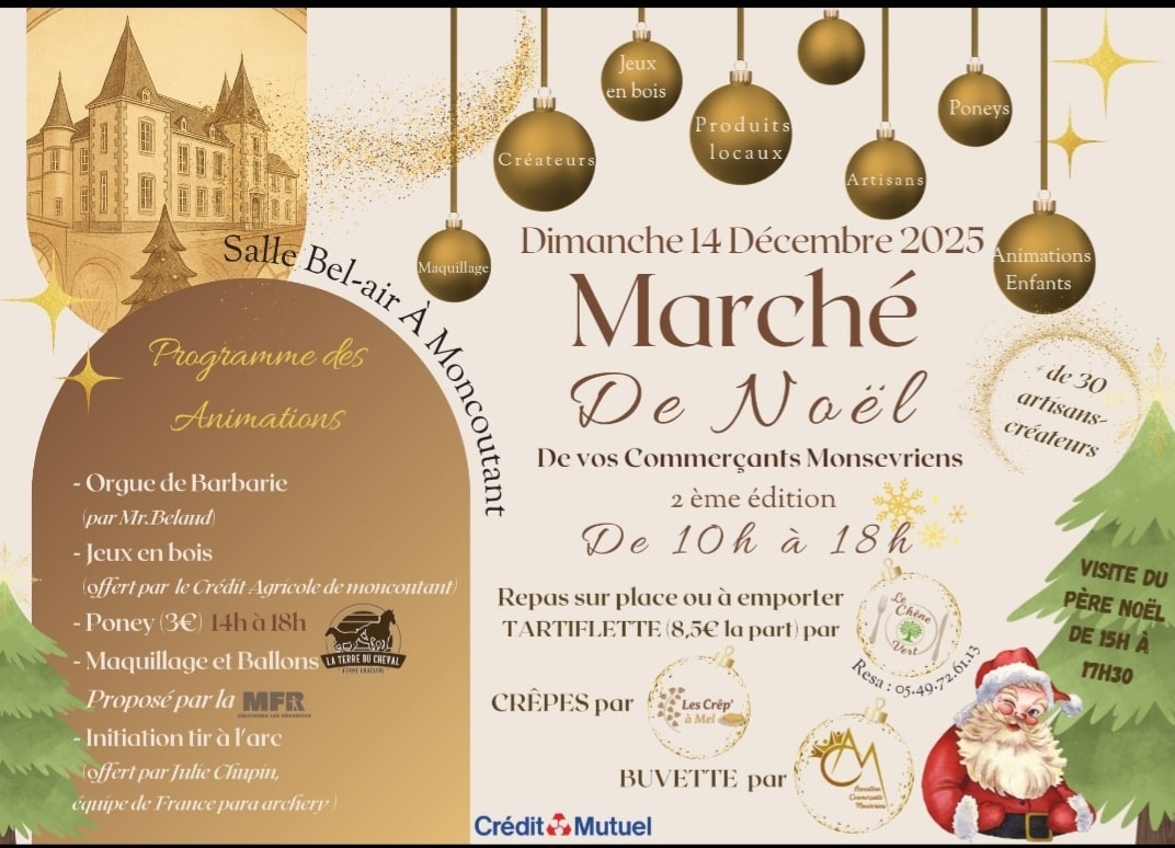 Marché de Noël à Moncoutant-sur-Sèvre