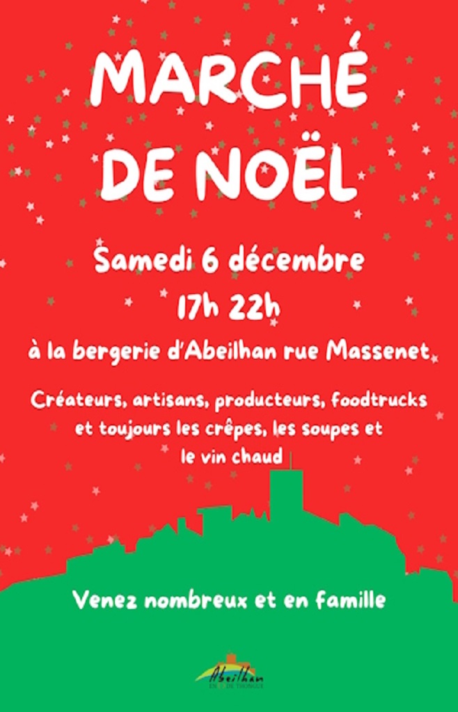 MARCHÉ DE NOËL Abeilhan 2025-12-06 MARCHÉ DE NOËL