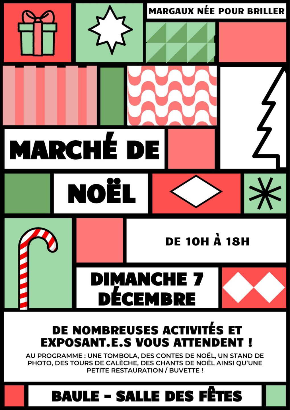 Marché de Noël au profit de l'association Margaux née pour briller