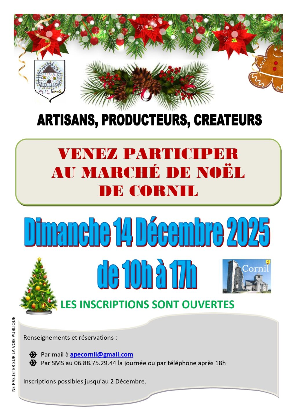 Marché de Noël Le Bourg Cornil 2025-12-14 Marché de Noël