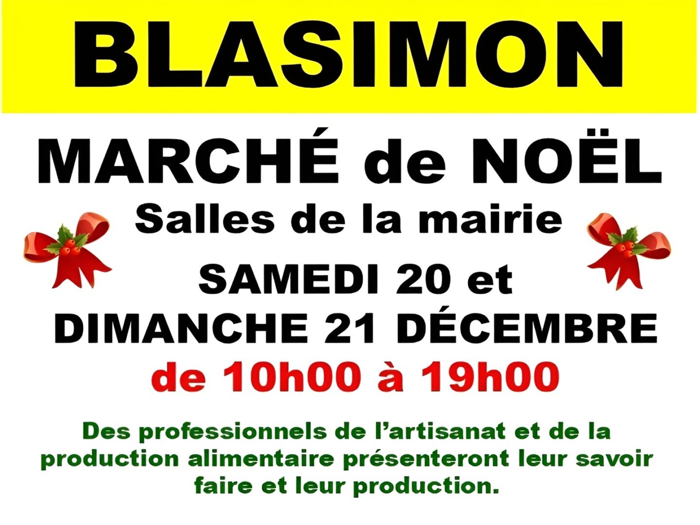 Marché de Noël de Blasimon