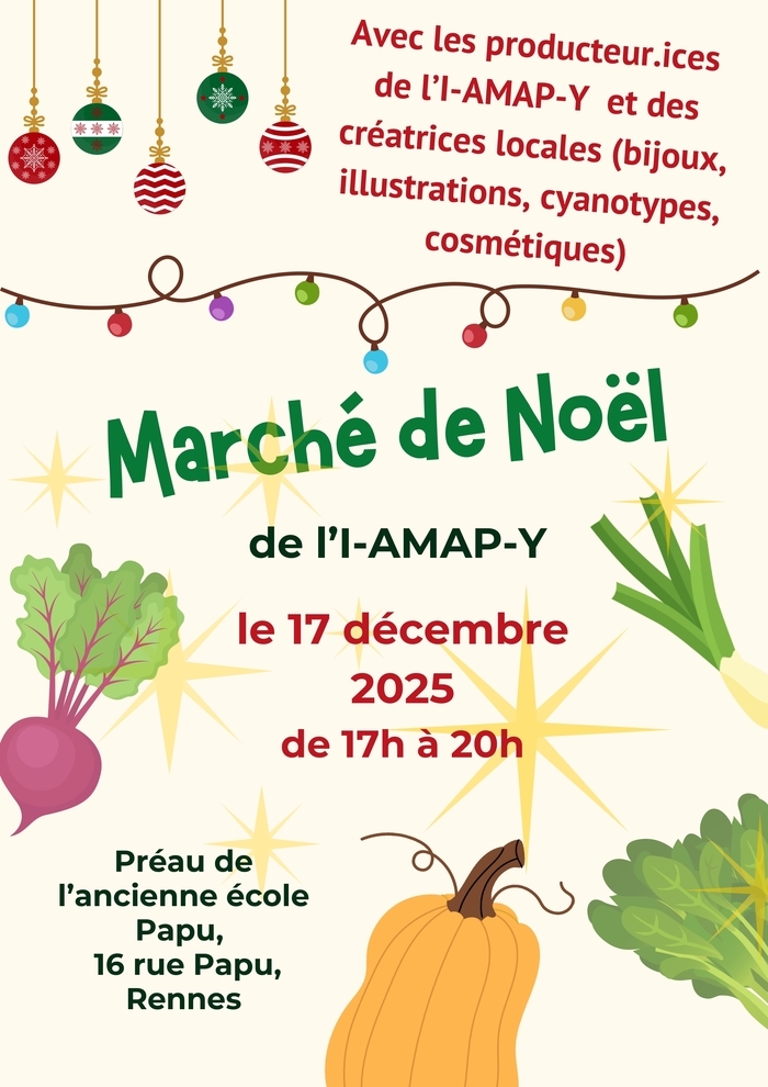 Marché de Noël de l'I-AMAP-Y Locaux de l'association Bourg l'Evêque Rennes