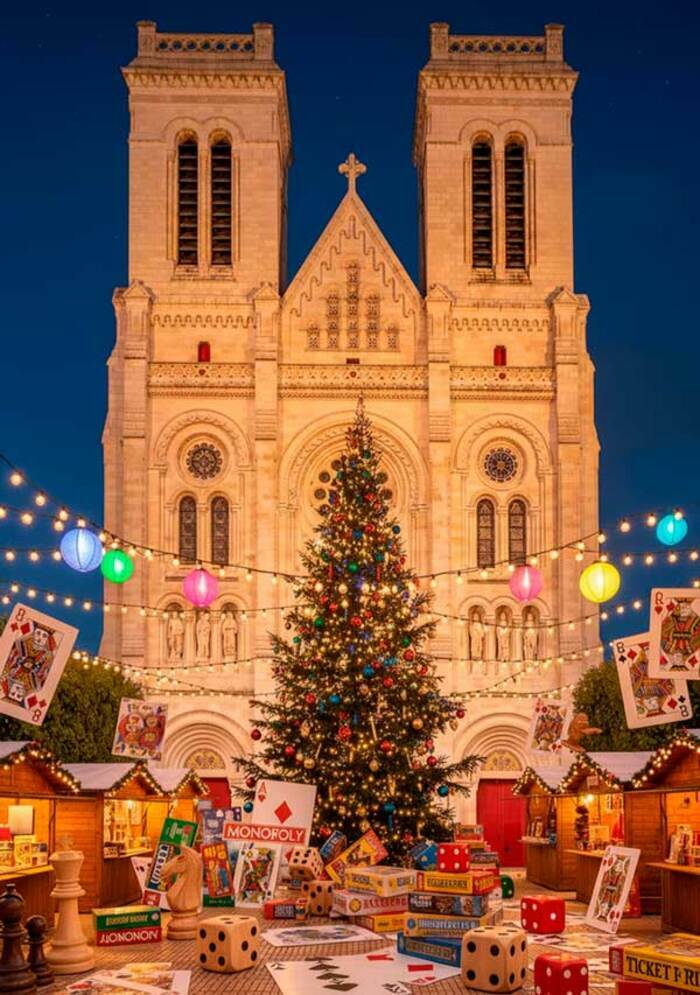 Marché de Noël de Saint-Donatien place des Enfants nantais