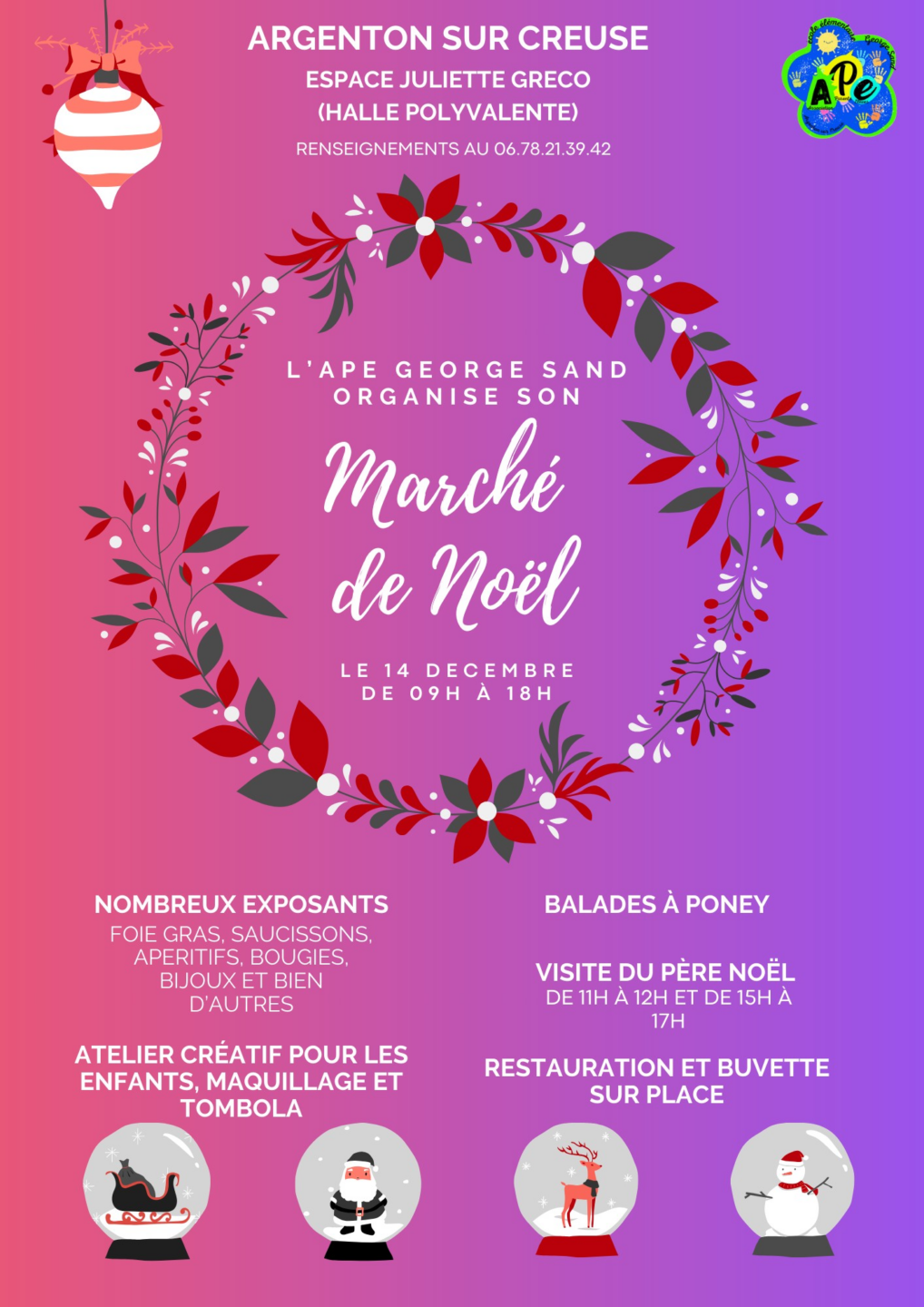 Marché de Noël Ecole George Sand