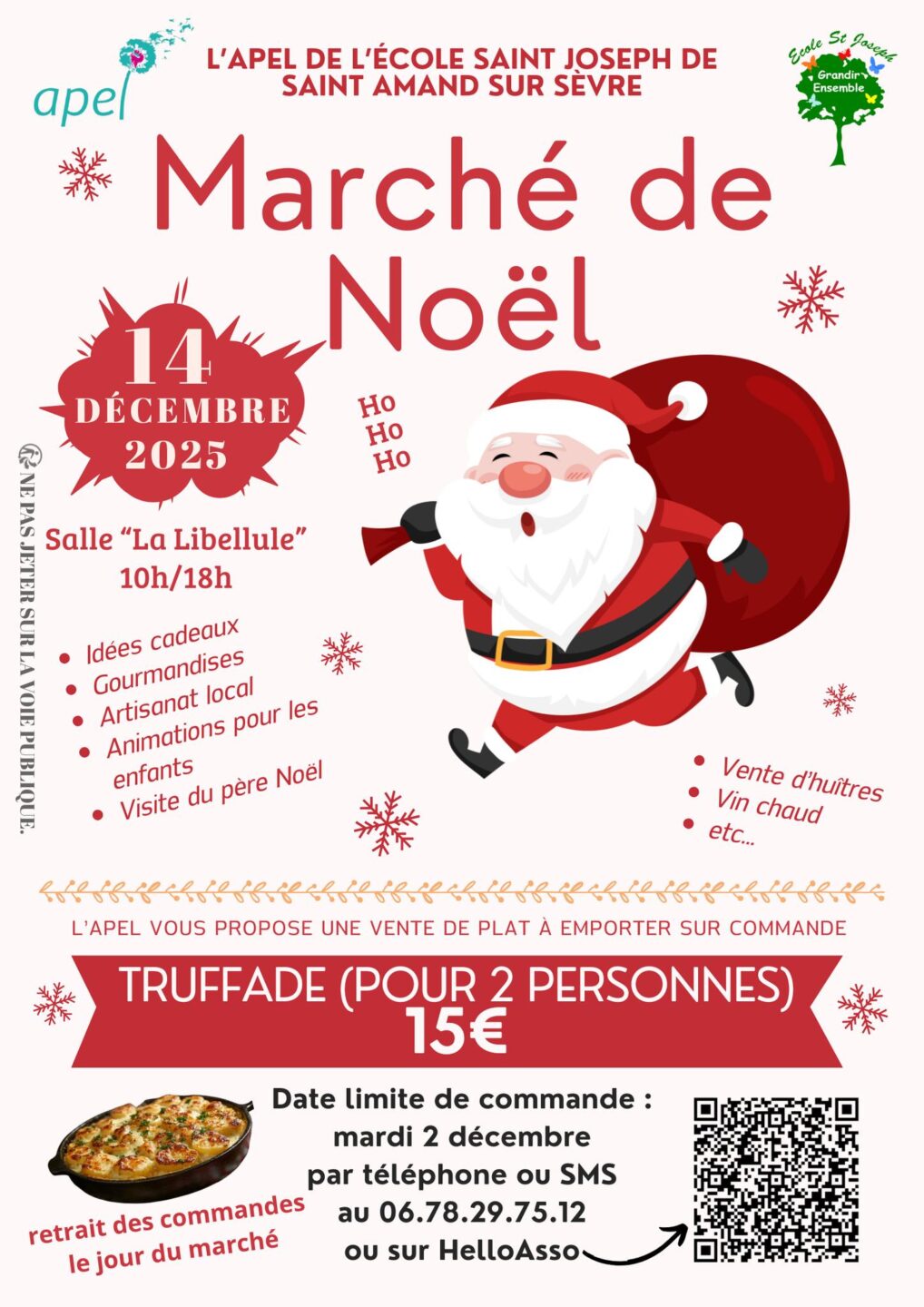 Marché de Noël Ecole St Joseph de Saint Amand-sur-Sèvre Salle de La Libellule Saint-Amand-sur-Sèvre 2025-12-14 Marché de Noël Ecole St Joseph de Saint Amand-sur-Sèvre