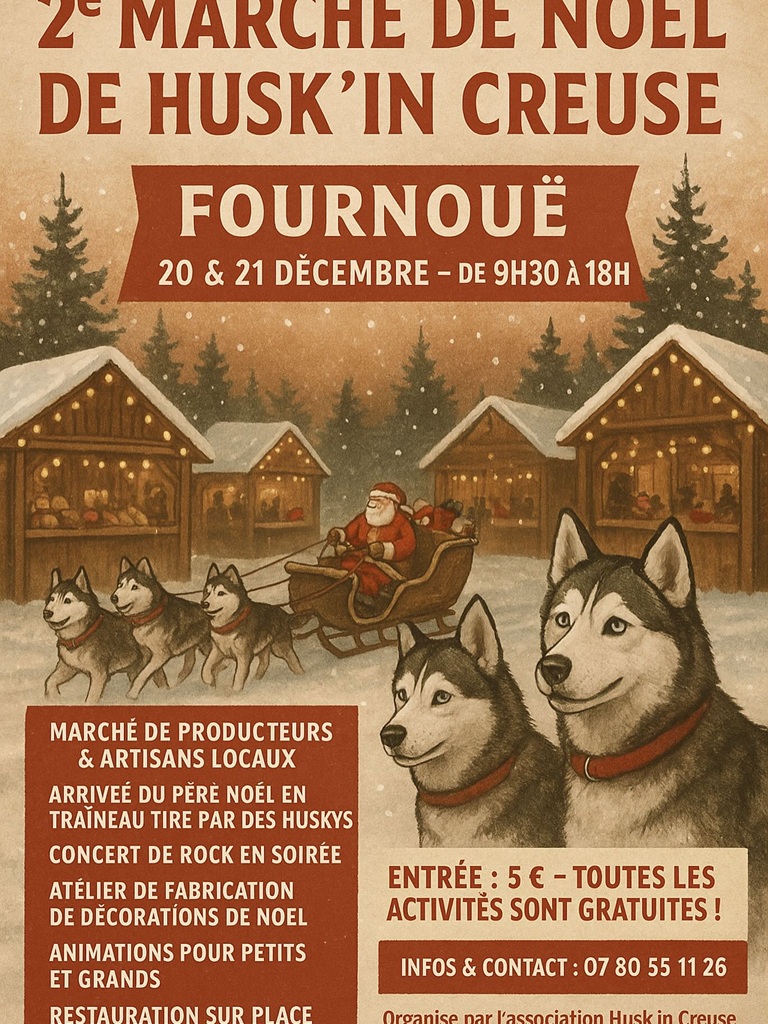 Marché de Noël Husk'in Creuse