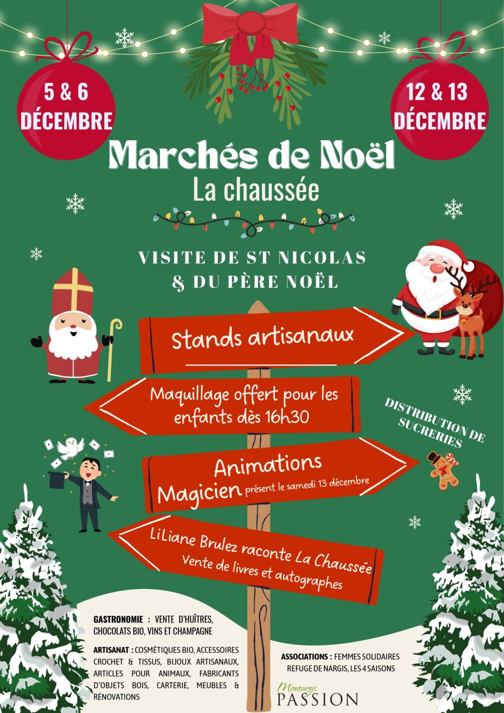 Marché de Noël la chaussée