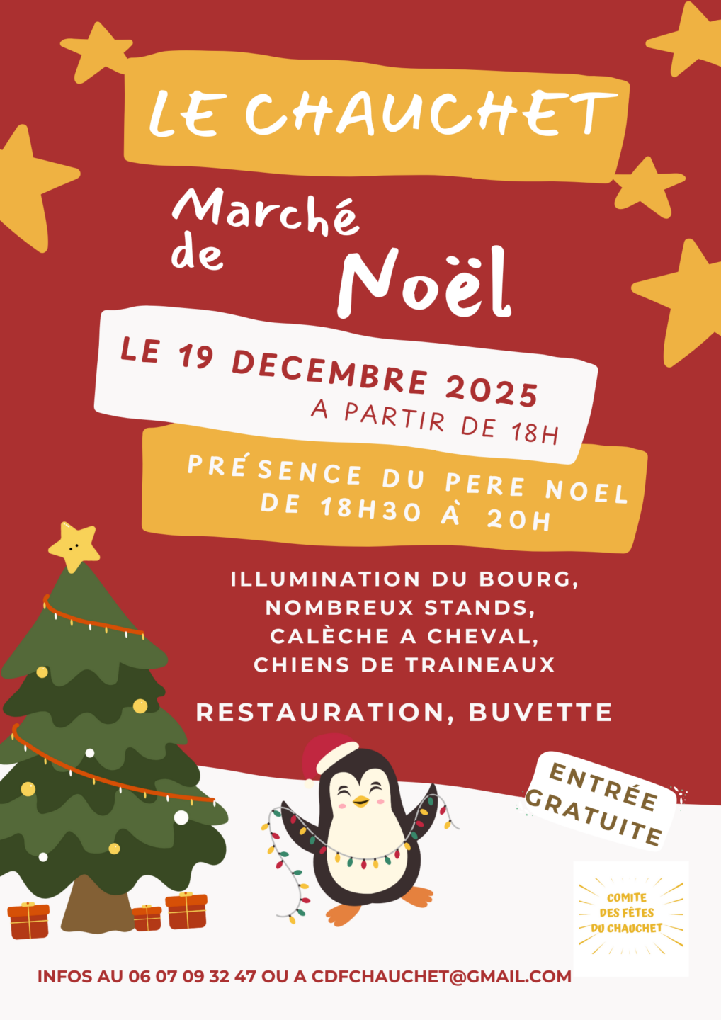 MARCHE DE NOEL Salle des fêtes Le Chauchet 2025-12-19 MARCHE DE NOEL