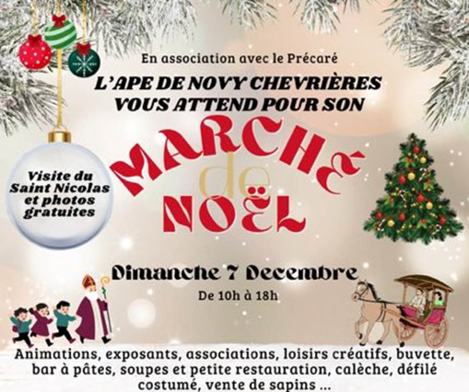 Marché de Noël Novy-Chevrières 2025-12-07 Marché de Noël