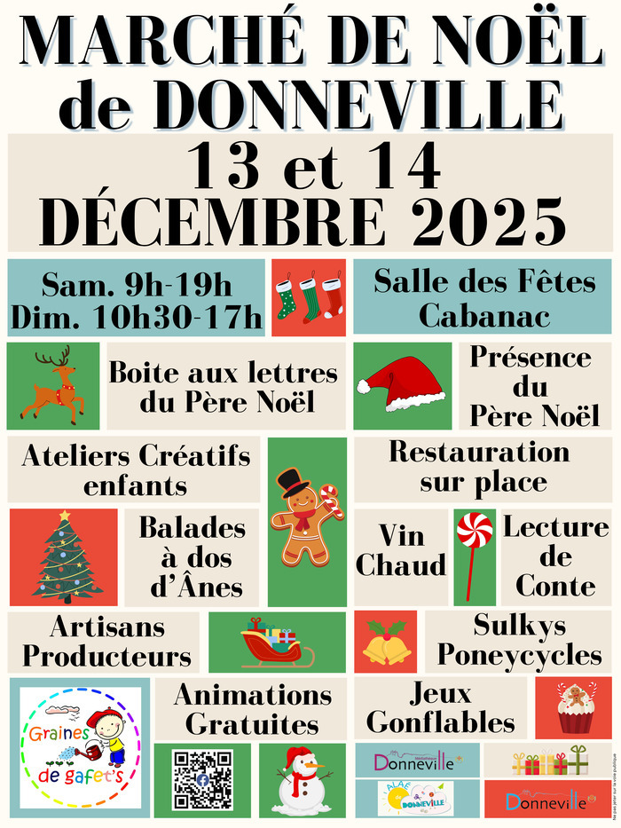 MARCHE DE NOËL Salle Cabanac - Donneville Donneville