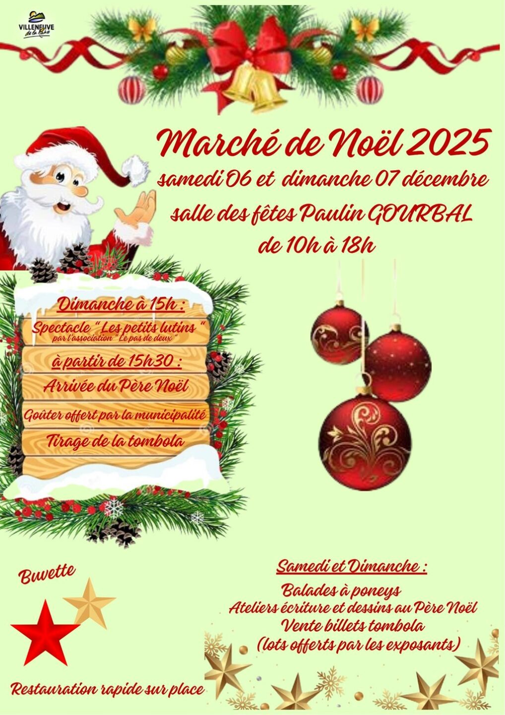 MARCHÉ DE NOEL Rue du Général de Gaulle Villeneuve-de-la-Raho 2025-12-06 MARCHÉ DE NOEL