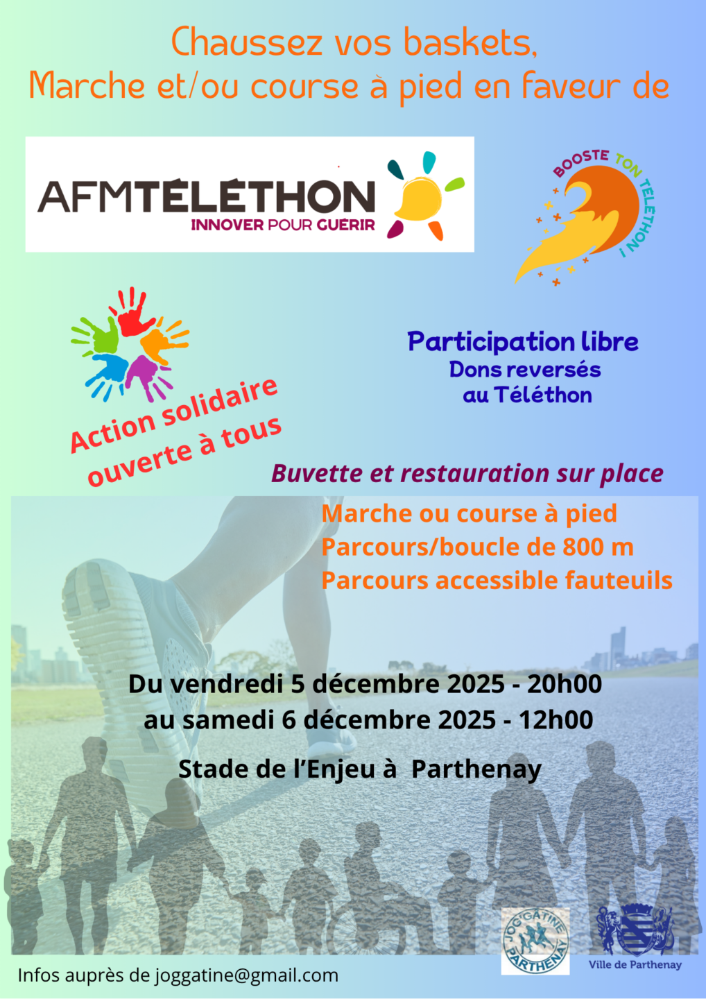 Marche et ou course à pied solidaire pour le Téléthon