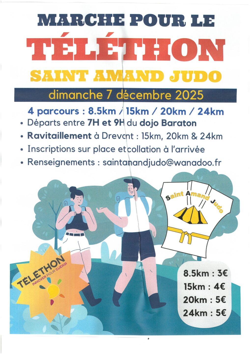 Marche pour le Téléthon Saint Amand Judo Rue Léopold Senghor Saint-Amand-Montrond 2025-12-07 Marche pour le Téléthon Saint Amand Judo