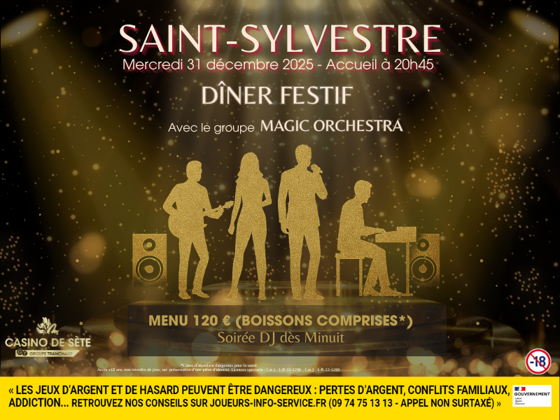 MENU REVEILLON SAINT-SYLVESTRE 2025