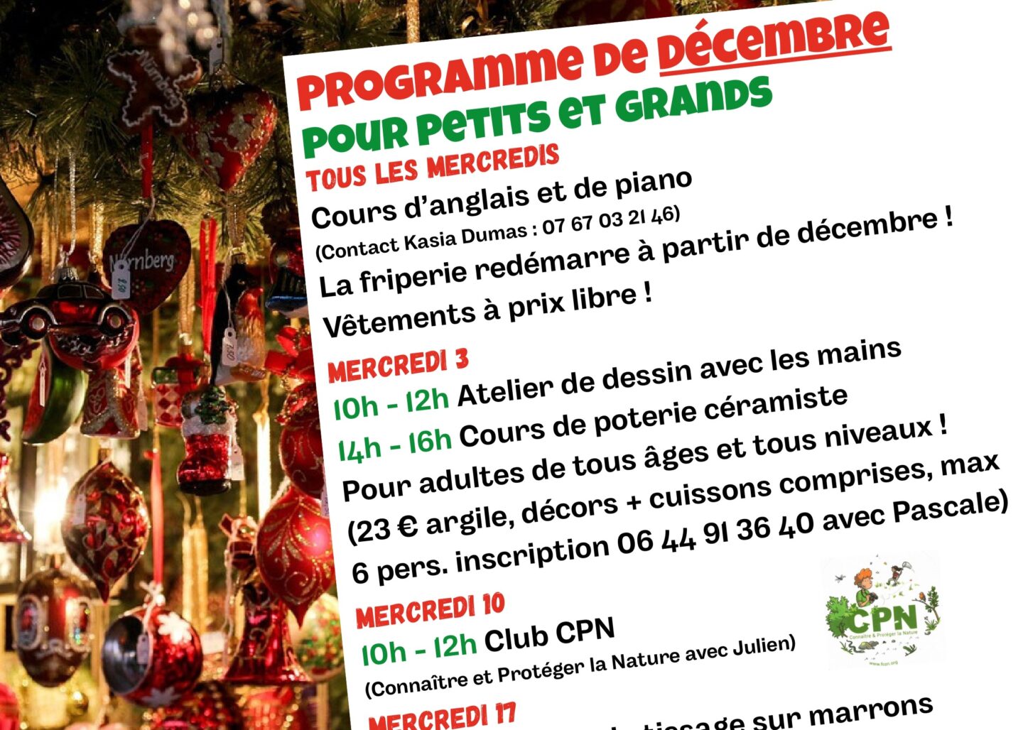 Mercredi en famille Le club CPN