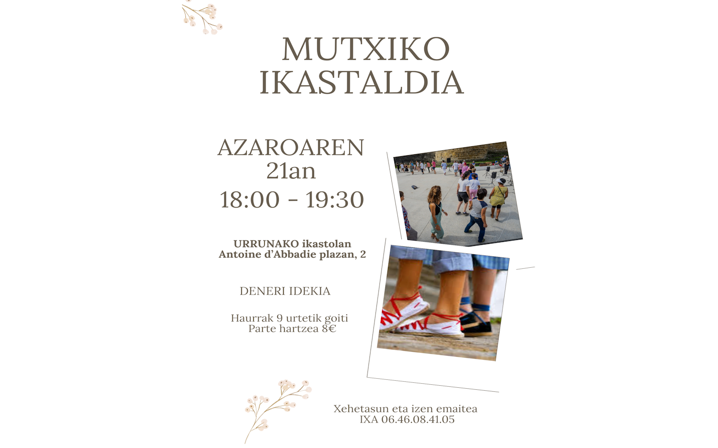 Mutxiko Atelier danses basque