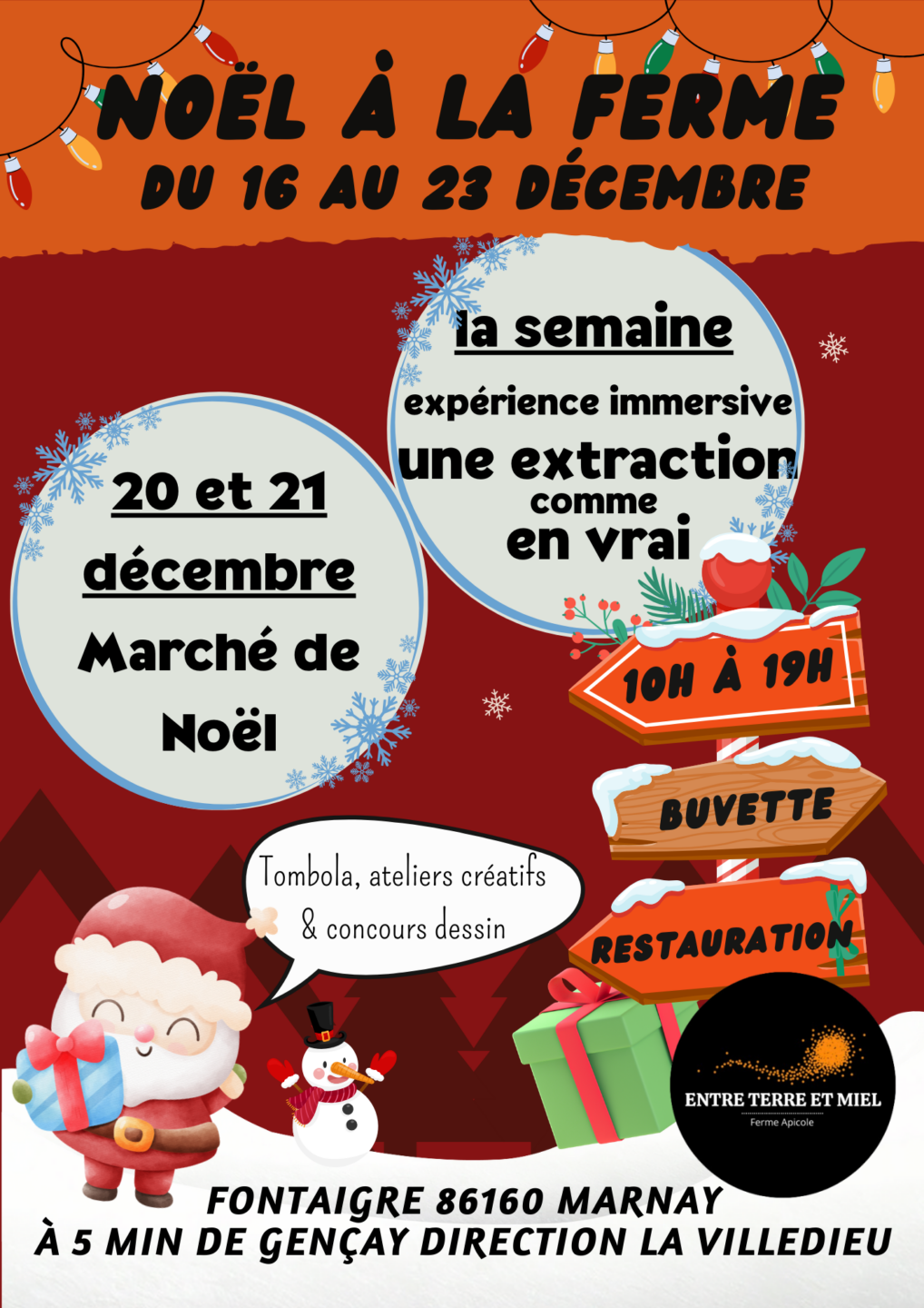 Noël à la Ferme Entre Terre et Miel