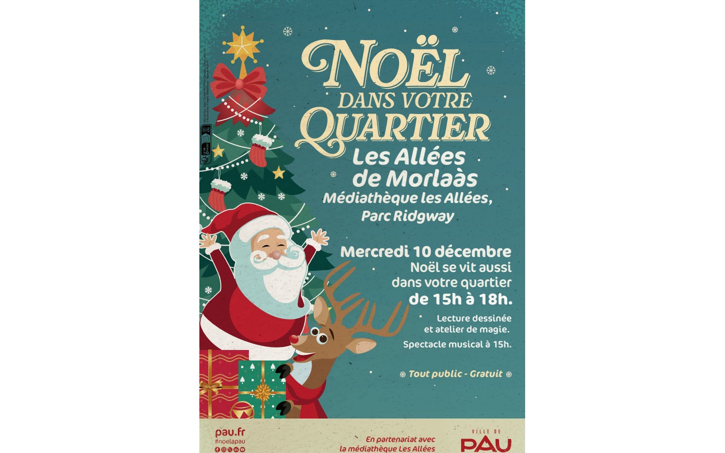 Noël à Pau Quartier Allées de Morlaas