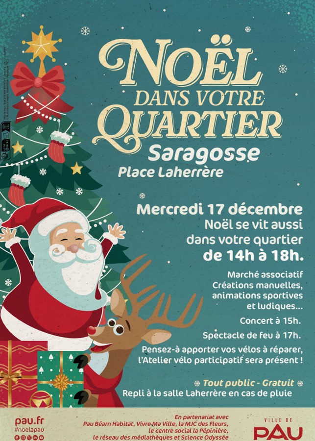 Noël à Pau Quartier Saragosse