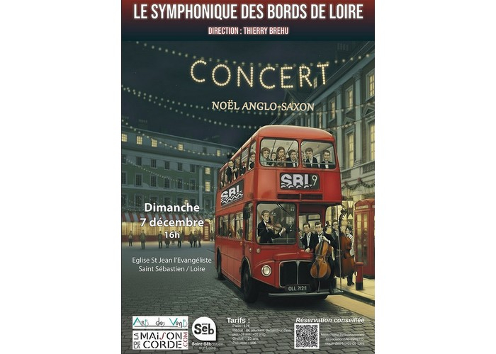 Noël anglo-saxon -par le Symphonique des Bords de Loire Eglise Saint Jean l'Evangéliste