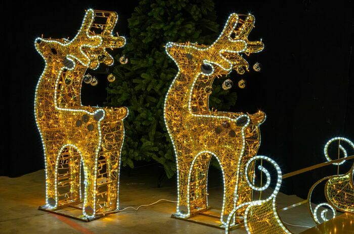 NOËL -parade lumineuse Centre ville Mairie decize Decize