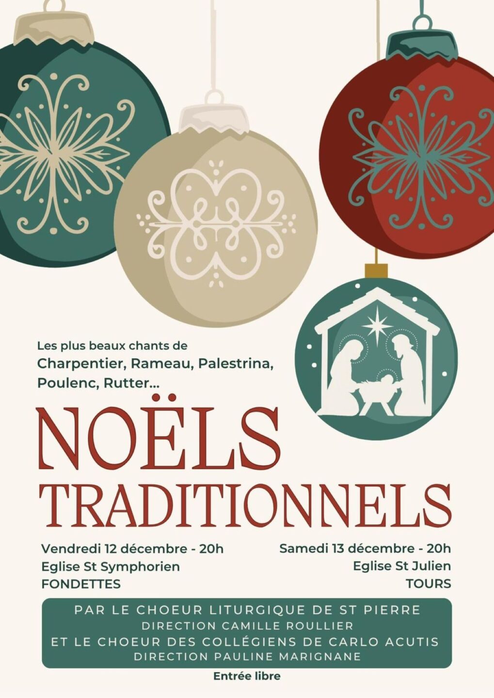 NOËLS TRADITIONNELS CHANTS TOURS