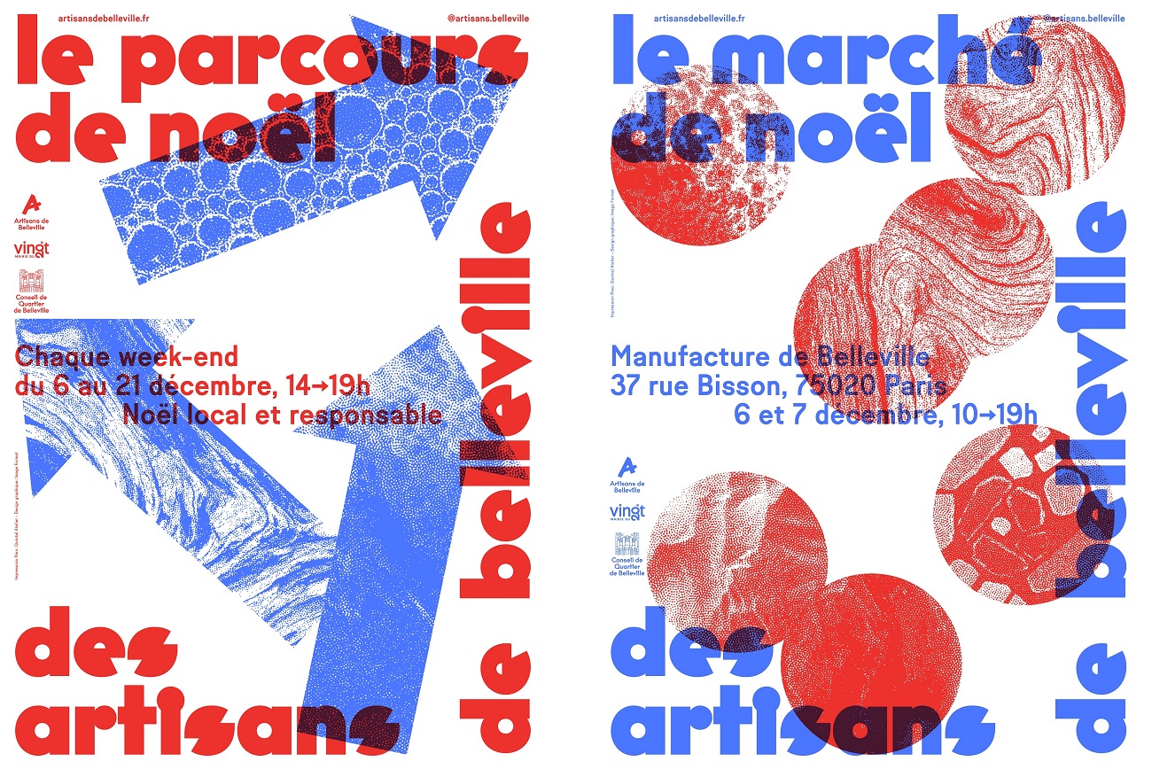 Diptyque Affiches Marché de Noël & Parcours de Noël