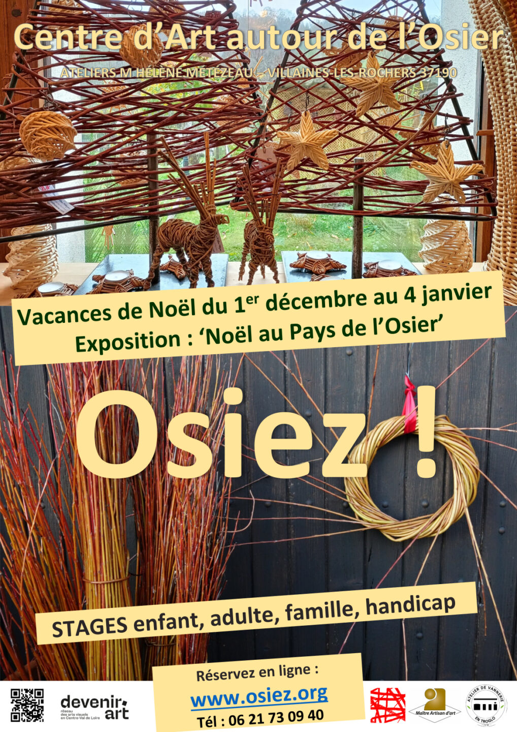 OSIEZ ! Visite et atelier osier créatif à partir de 3 ans