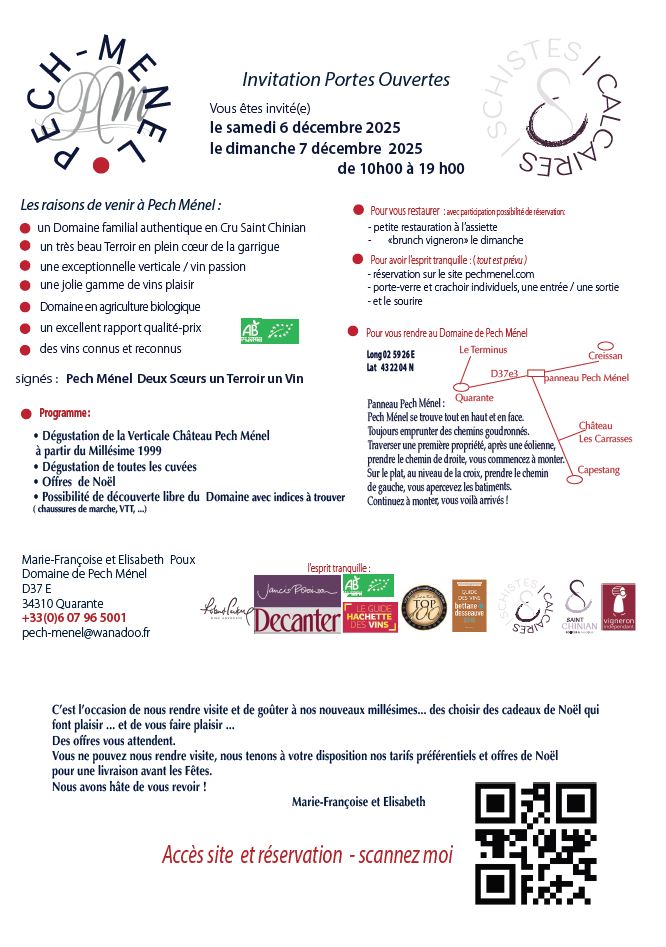 PORTES OUVERTES DU PECH MENEL