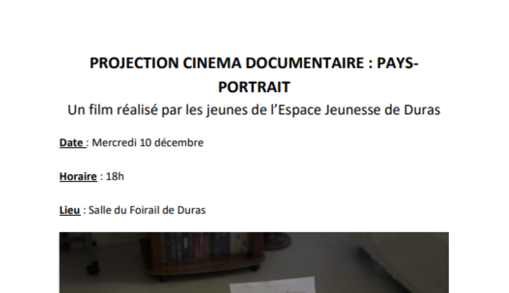 Projection cinéma Documentaire