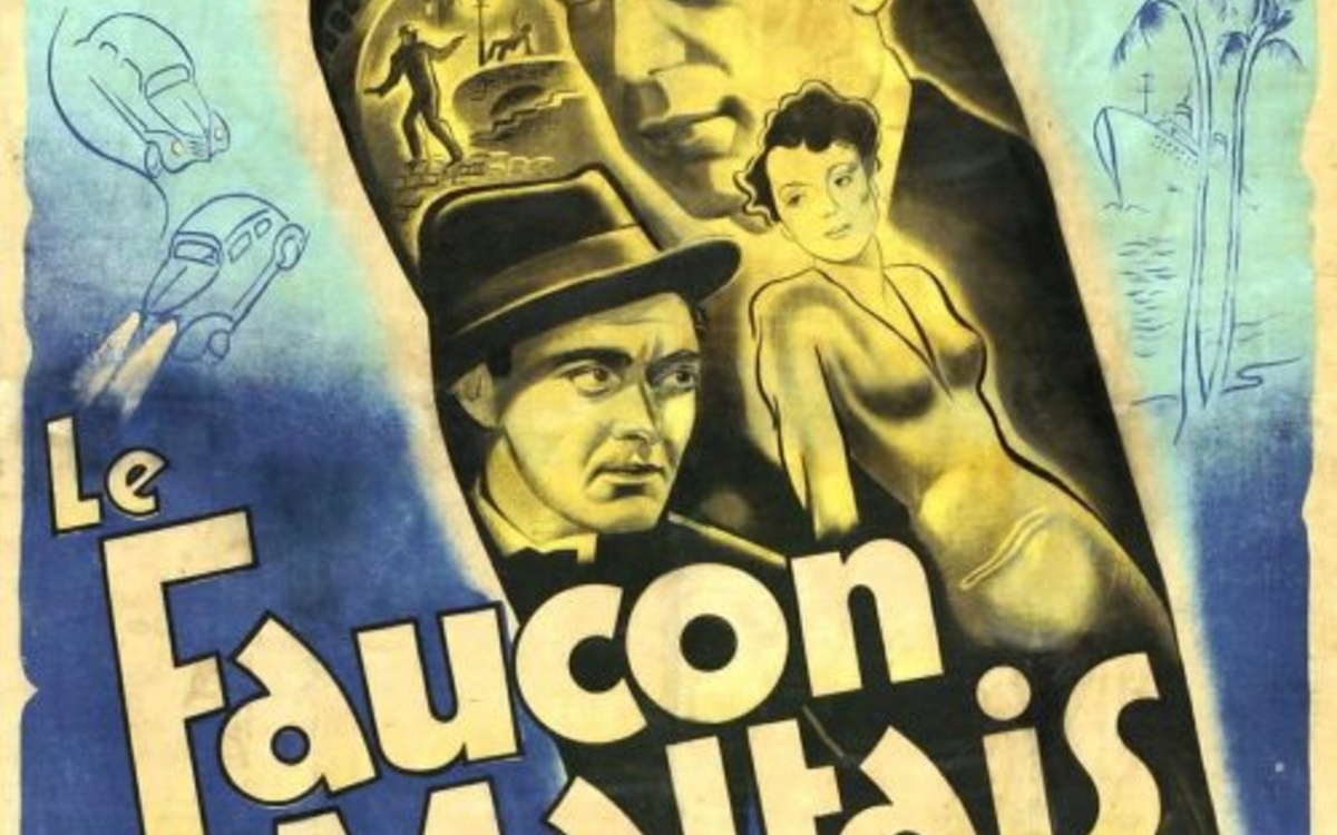 Projection du Faucon Maltais Bibliothèque des littératures policières (BiLiPo) Paris