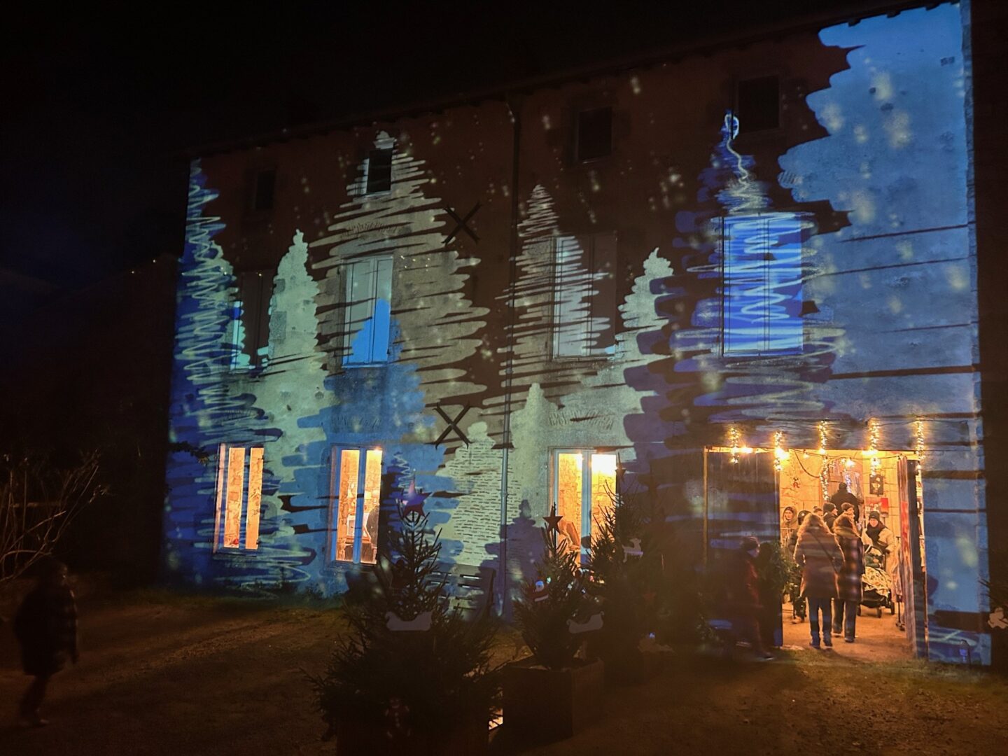 Projections lumineuses mapping de Noël