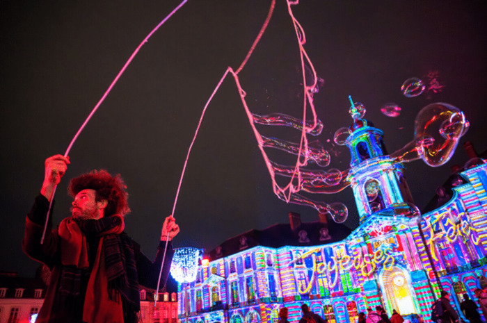 Projections sur la façade de l'Hôtel de ville Hôtel de Ville Rennes