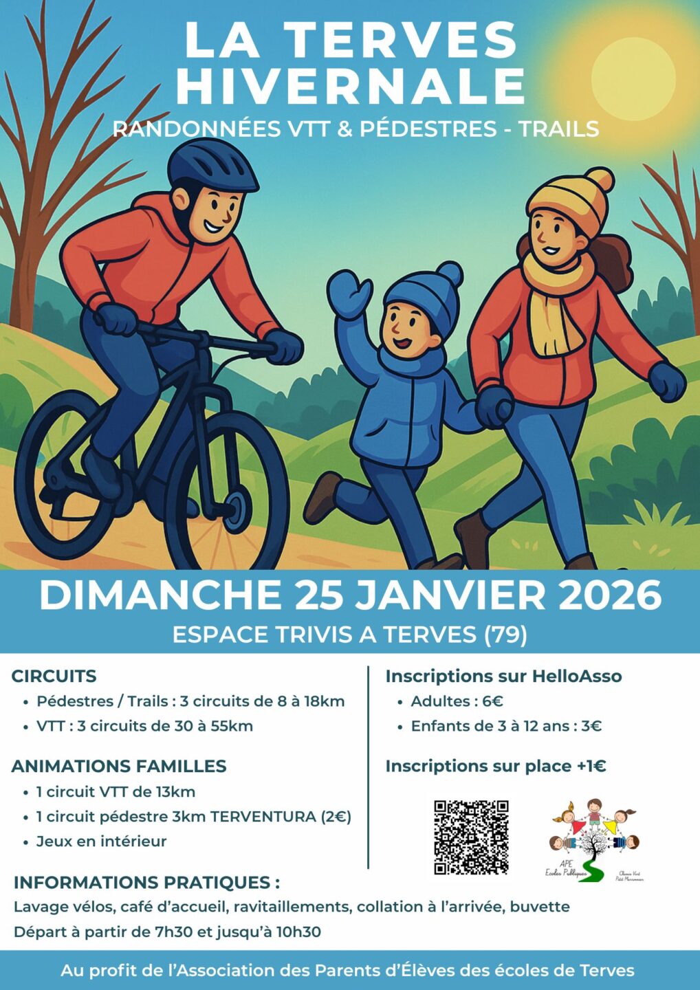 Randonnée La Terves Hivernale