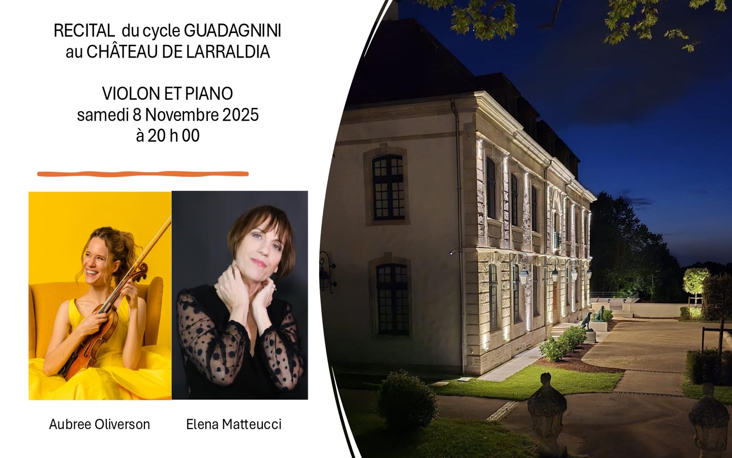 Récital du cycle Guadagnini violon et piano