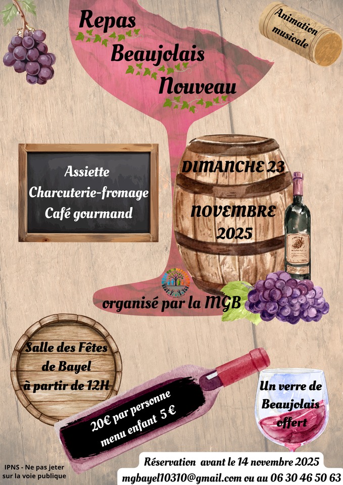 Repas beaujolais nouveau