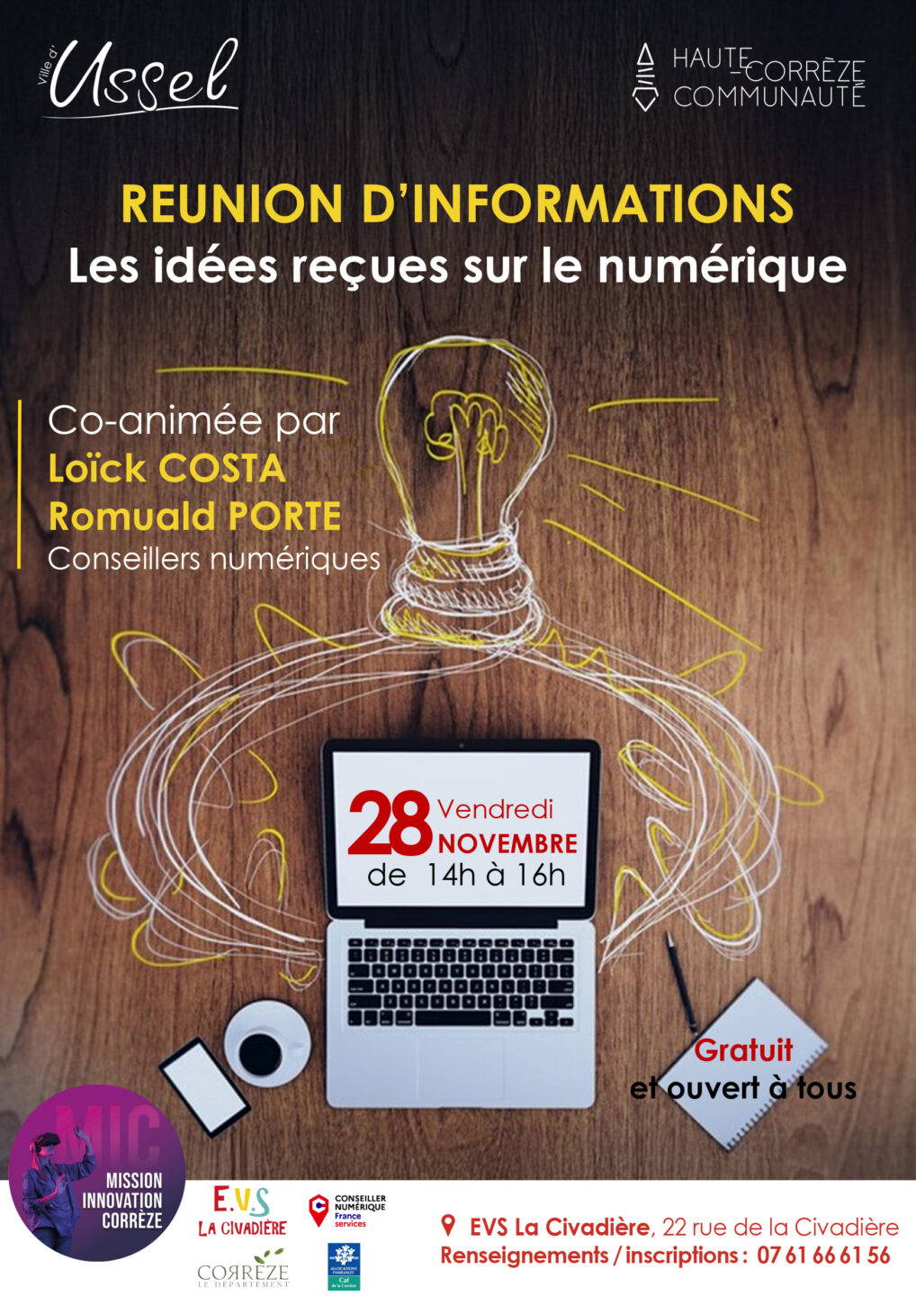 Réunion d'informations les idées reçues sur le numérique