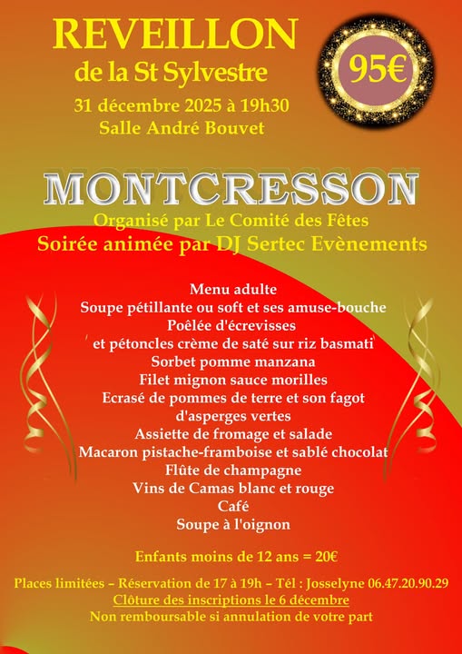 Réveillon de la St Sylvestre