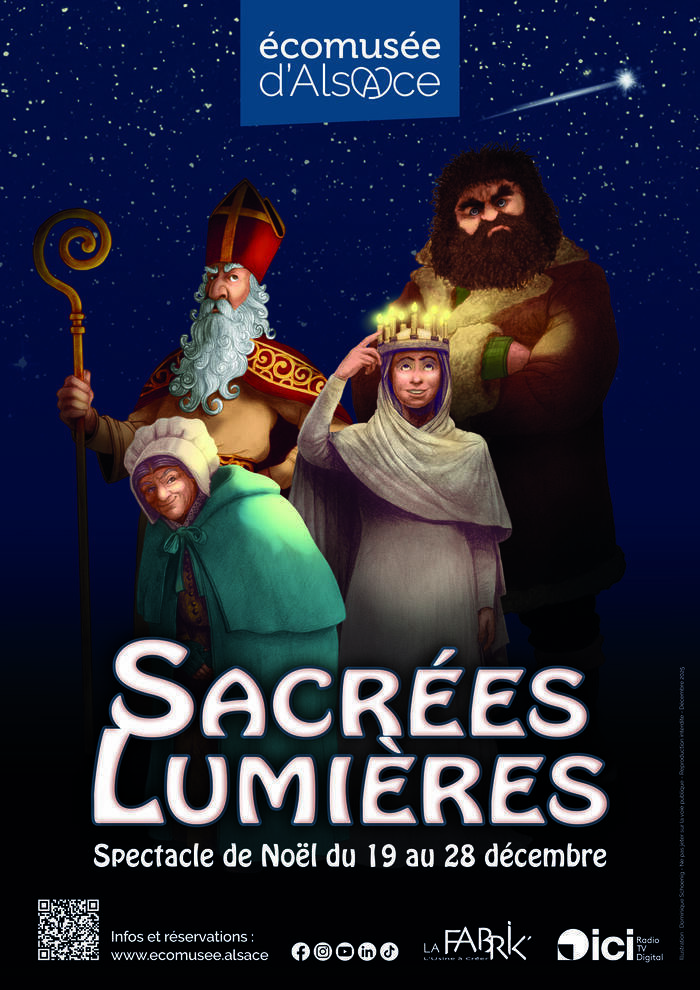 Sacrées Lumières : spectacle de Noël Ecomusée d'Alsace Ungersheim