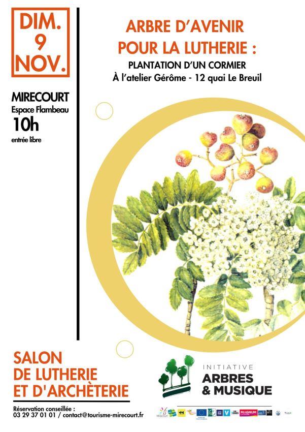 Salon de lutherie et d'archèterie Arbre d'avenir pour la lutherie plantation d'un cormier