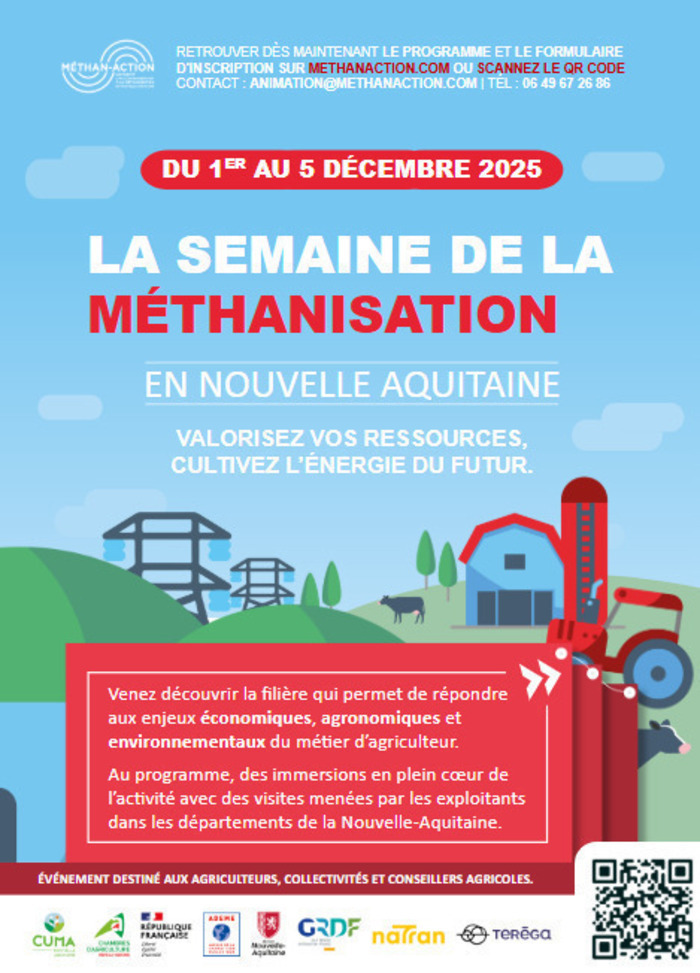 Semaine de la Méthanisation 2025 SAGNENERGIE à Veyrac (87) Veyrac