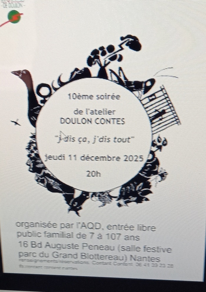 Soirée contes de l'Aqd Salle festive du Grand Blottereau