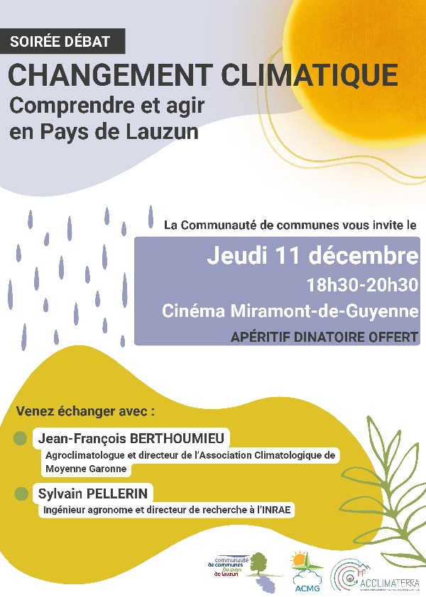 Soirée débat Comprendre et agir en Pays de Lauzun