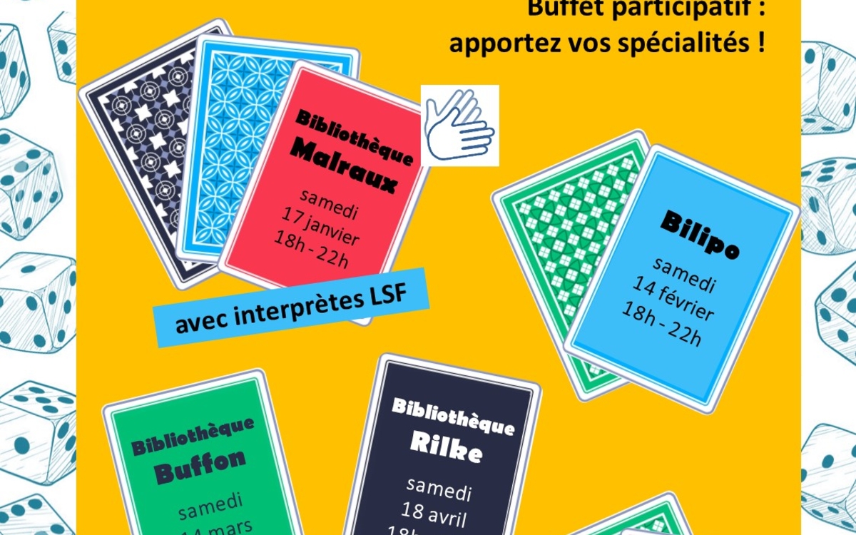 Soirée jeux de société Bibliothèque des littératures policières (BiLiPo) Paris